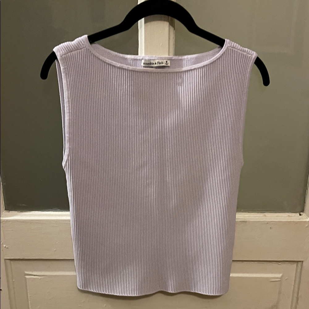 Abercrombie & Fitch Light Lavender wide ribbed sweater/top